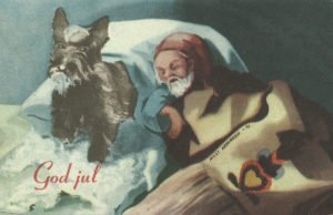 Weihnachtskarte 'God jul' 