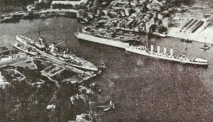 'Goeben' und 'Breslau' in Konstantinopel.