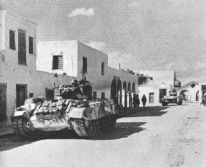 Valentine-Infanteriepanzer der Britischen 8. Armee in Ben Gardane