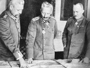 Hindenburg, Kaiser Wilhelm II. und Ludendorff