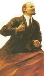 Lenin als strahlender Held der Revolution