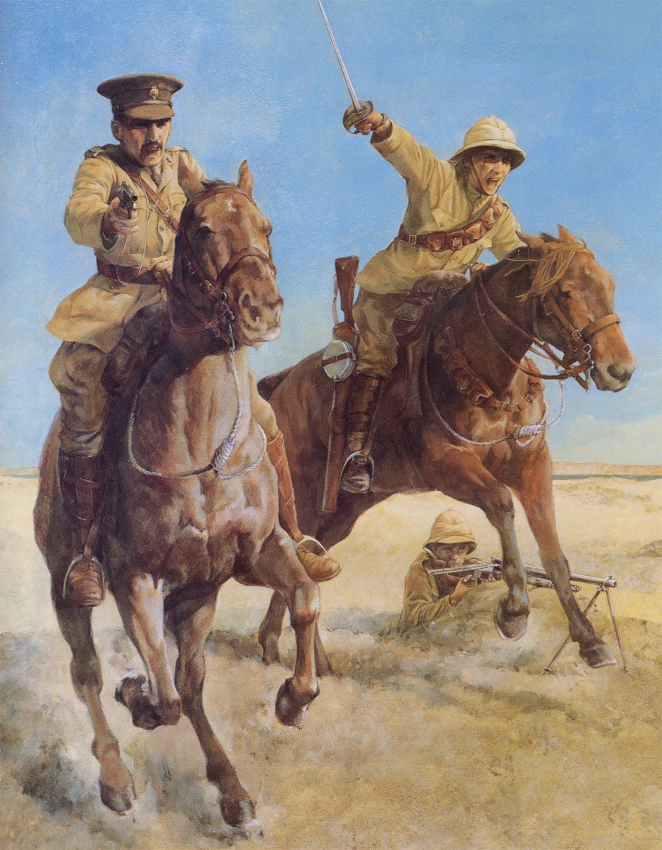 Britische Kavallerie bei einer Attacke