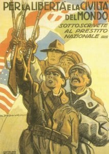italienisches Propagandaplakat