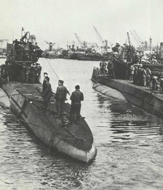 deutsches U-Boot in Brest