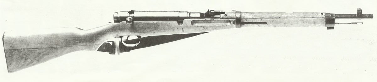 Ariska-Karabiner Modell 38 mit Blechabdeckung