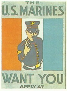 Rekrutierungsplakat für das US-Marine-Korps