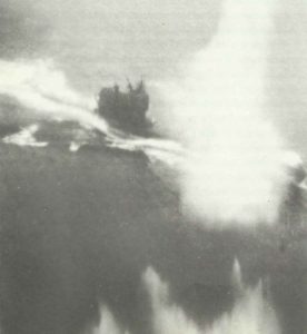 U-Boot kurz vor der Versenkung