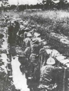 Italienische Infanterie an der Piave-Front