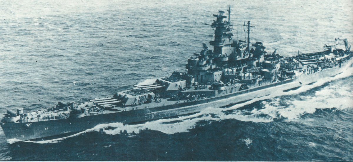 amerikanische Schlachtschiff 'USS South Dakota'