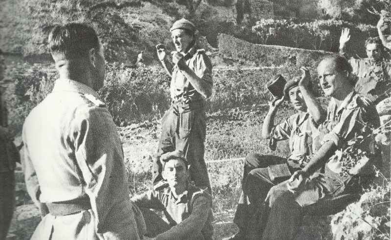 Gefangene britische Soldaten auf Sizilien