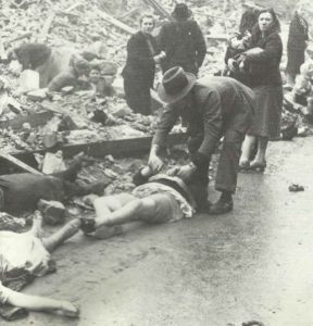 Zivile Opfer der 'Schlacht um Hamburg'. 