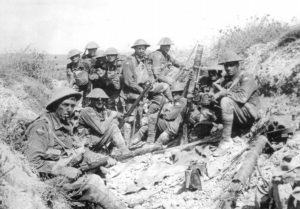Australische Soldaten Angriff auf den Mont St. Quentin