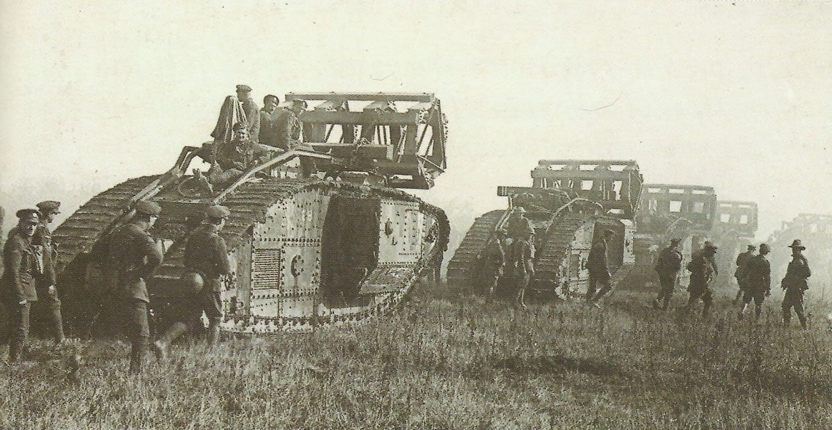 Britische Mark V Tanks