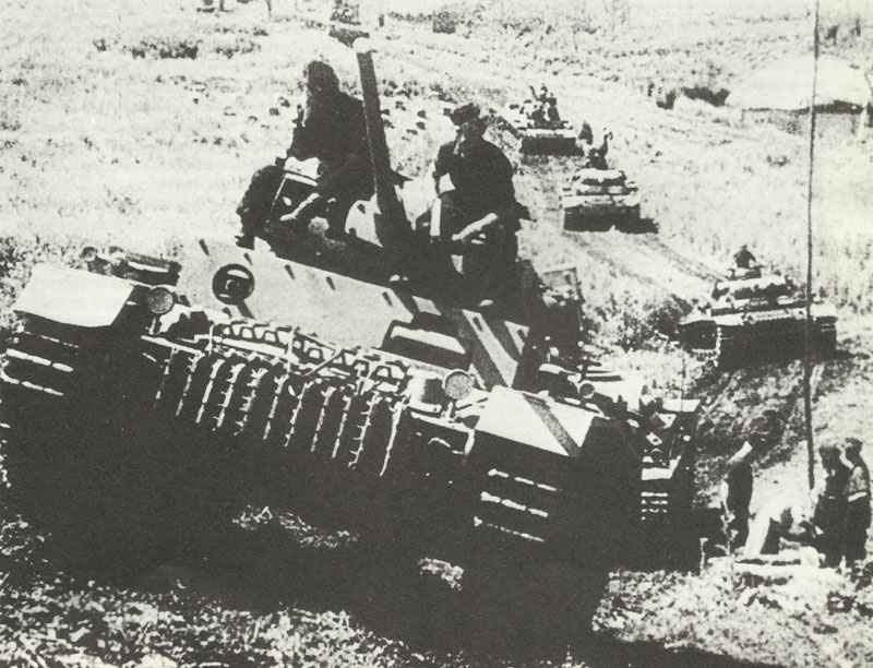 Panzereinheit mit PzKpfw III mit 5-cm-Kanone KwK 39 L/60