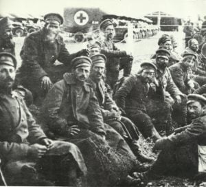 Bulgarische Soldaten in alliierter Kriegsgefangenschaft