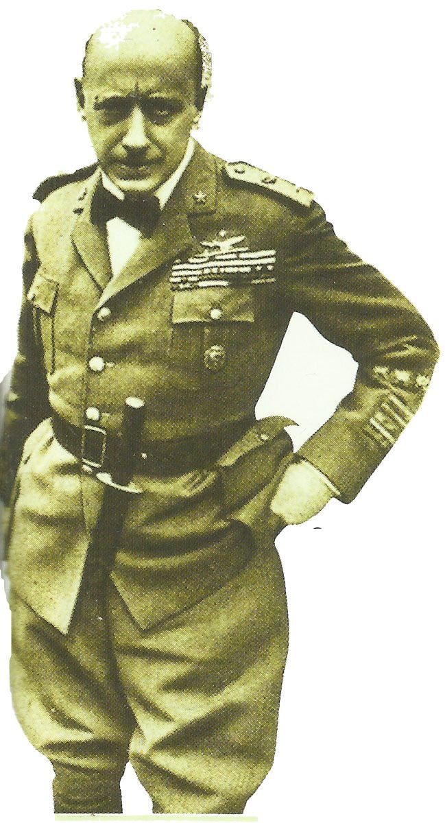 nationalistsiche italienische Dichter Gabriele D'Annunzio