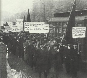Demostration für den Berliner Vollzugsrat der radikalen Arbeiter