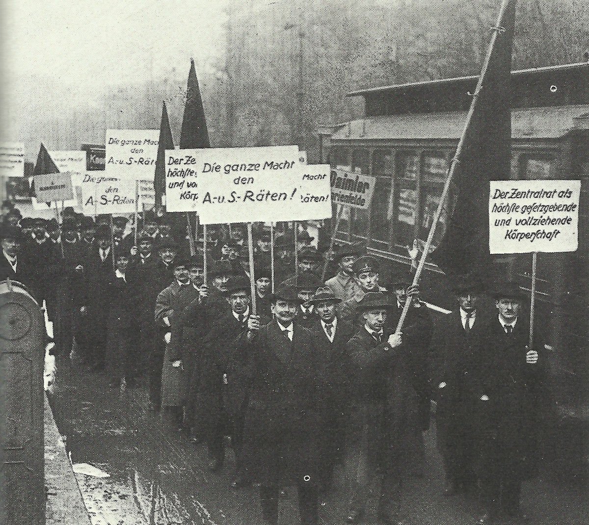 Demostration für den Berliner Vollzugsrat der radikalen Arbeiter