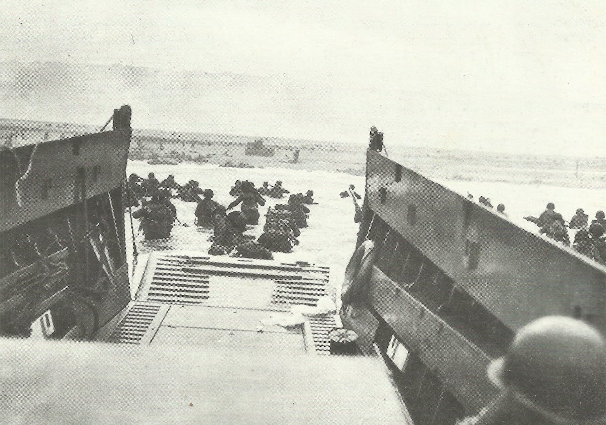 1. US-Infanterie-Division landet am blutigen Omaha-Beach
