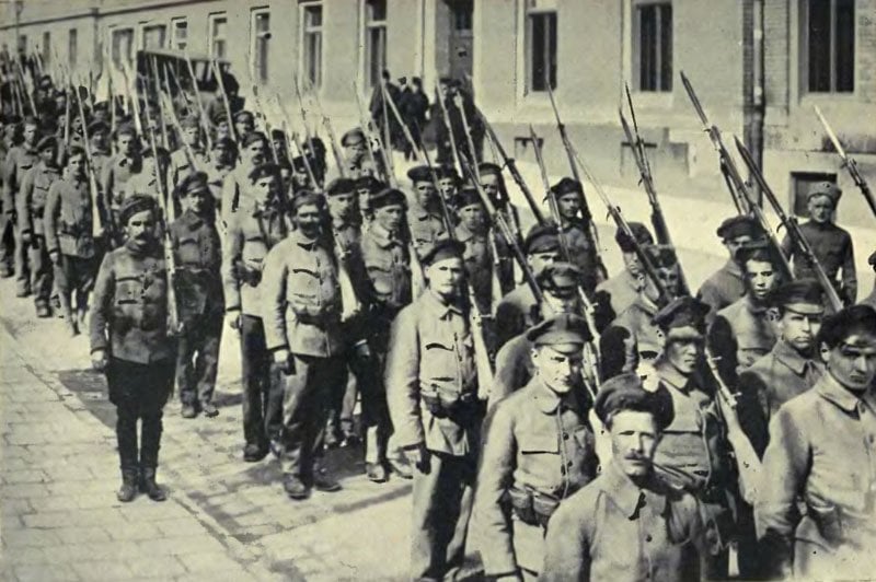 Marinesoldaten der ungarischen Sowjetrepublik