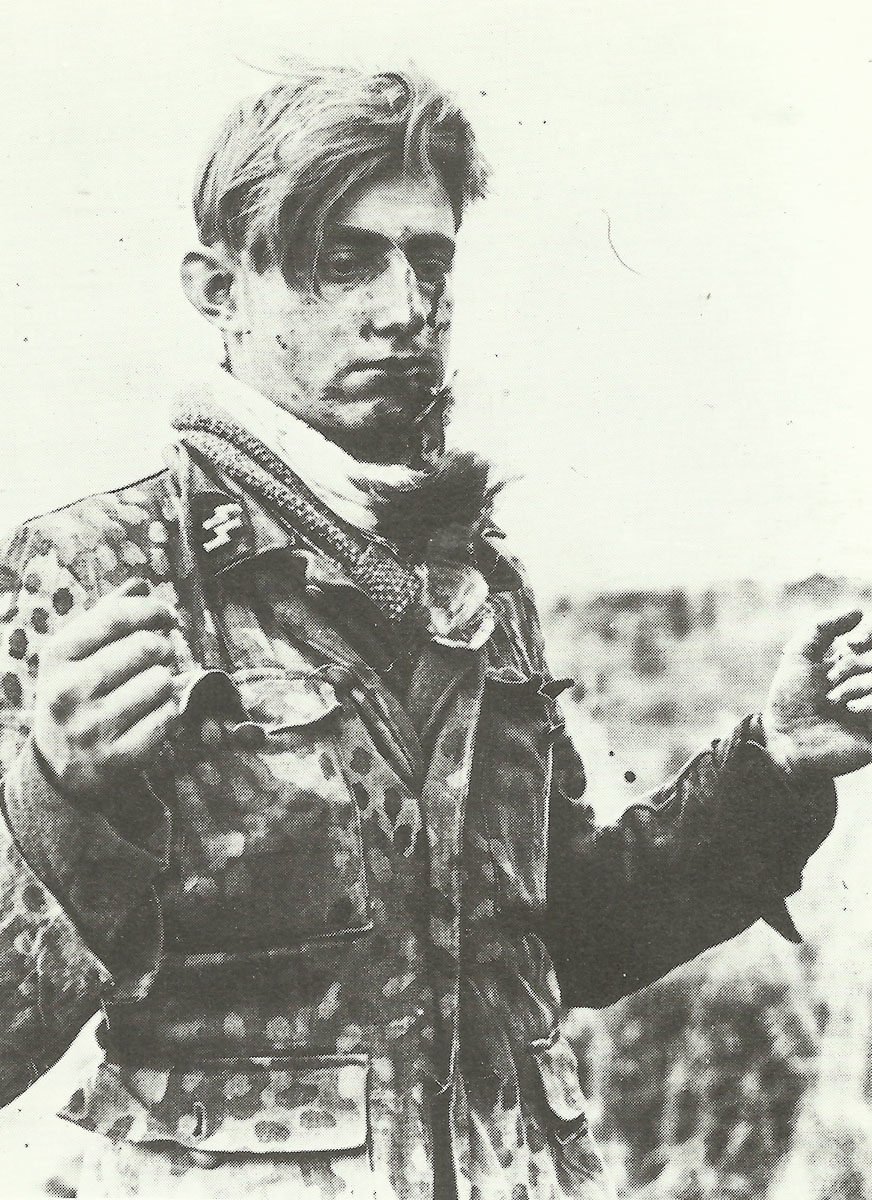 12. SS-Panzer-Division Hitlerjugend 13 Verwunderter Jugendlicher der HJ-Division