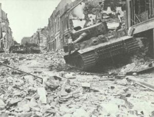 Zerstörte Tiger-Panzer Caen