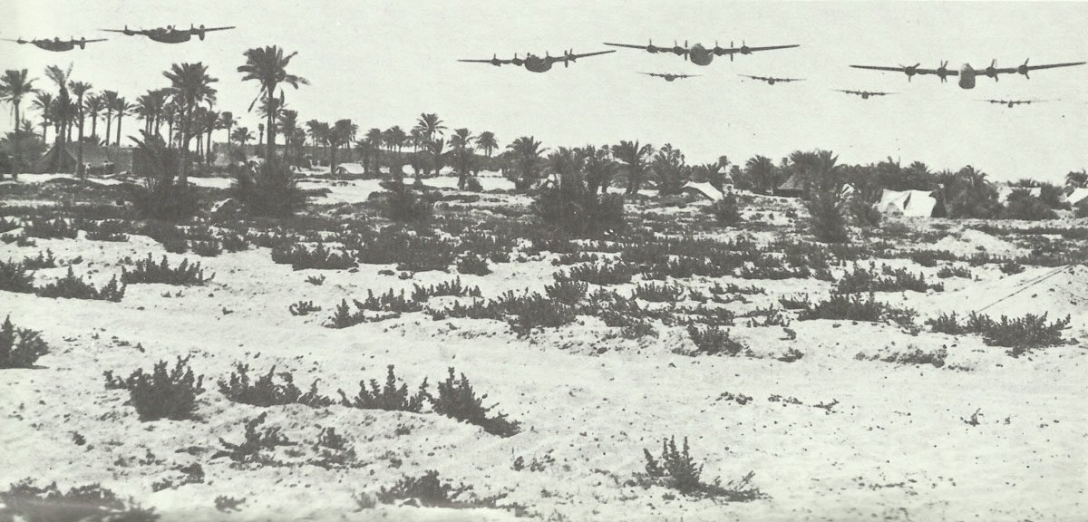 B-24 beim Training des Ploesti-Raid