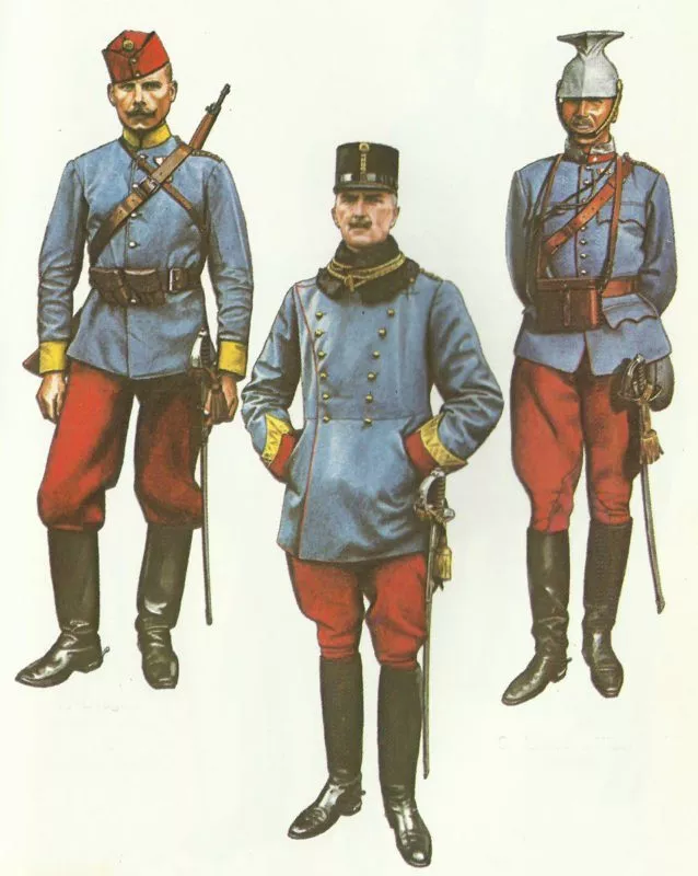 KuK-Armee von Österreich-Ungarn 11 Österreichische Kavallerie 1914/15