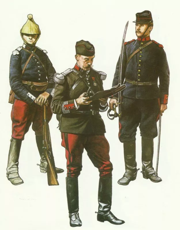 Französische Armee 1. Weltkrieg 8 Französische Uniformen 1914