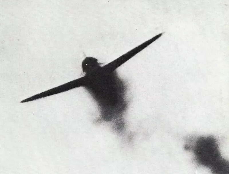 Bf 109 bei Verbündeten 8 Abschuss einer Polikarpow I-16 'Rata'