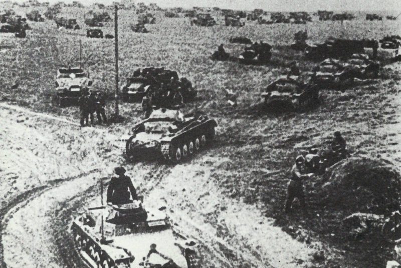 Bereitstellung einer deutschen Panzer-Division