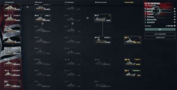 deutsche Forschungsbaum in WoWs