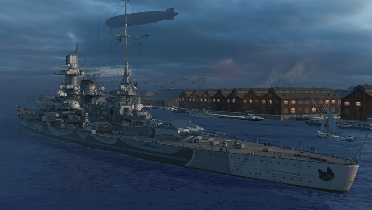 Scharnhorst im Hafen von Hamburg