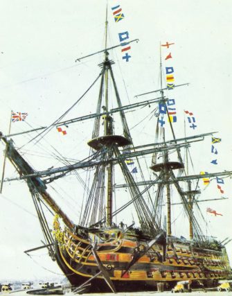 HMS Victory painting