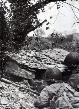 US-Soldaten bei Cherbourg 1944