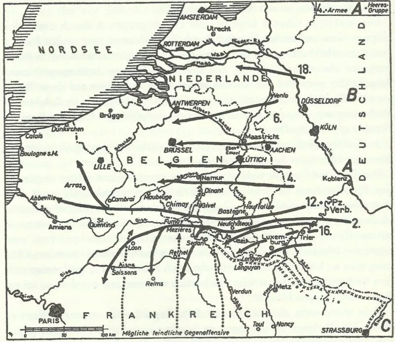 Wehrmacht Kriegsgliederung Westfeldzug 11 Mansteins Plan Westfeldzug