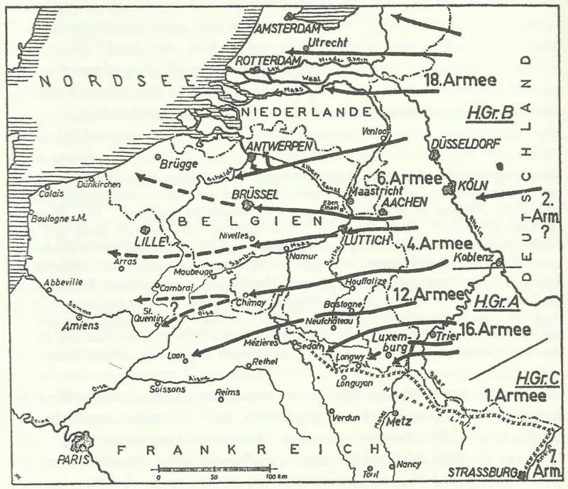 Wehrmacht Kriegsgliederung Westfeldzug 9 OKH-Plan Westfeldzug 1939