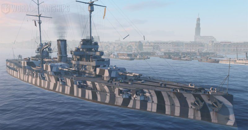 Schlachtschiff Nassau in WoWs