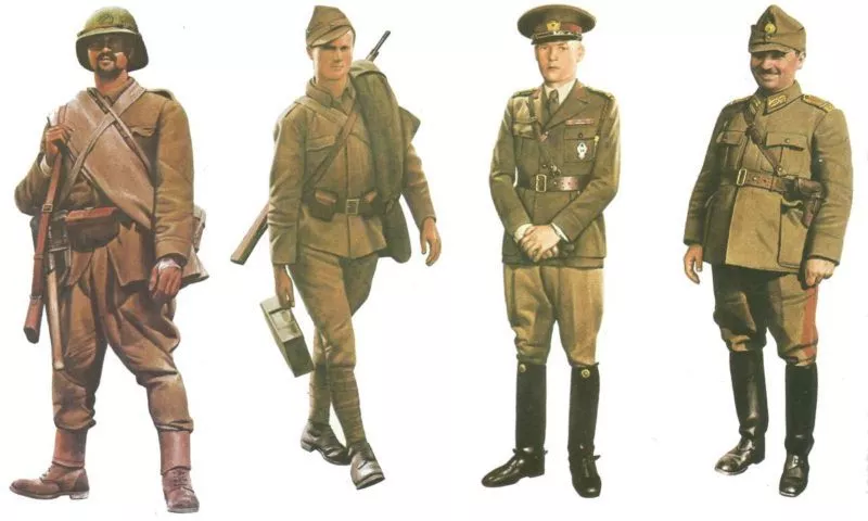 Rumänische Streitkräfte 9 Uniformen Rumaenien