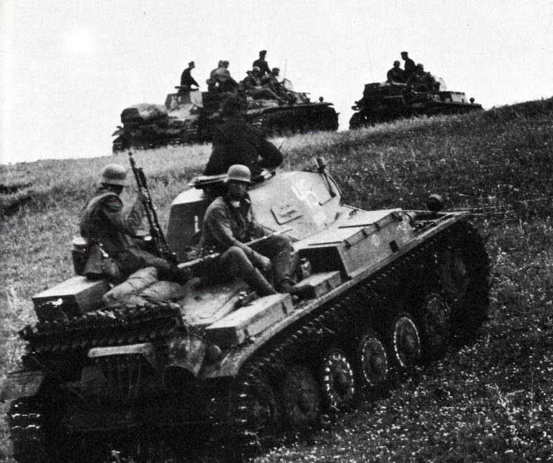 PzKpfw II Ausf.A während einer Geländeübung