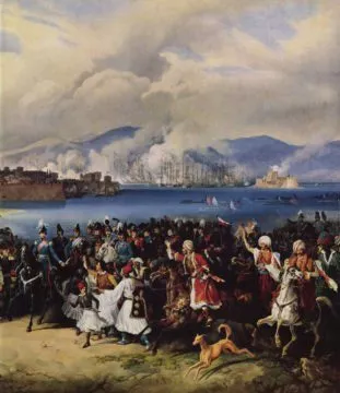 Unabhängigkeitskrieg und Kreta 7 Einzug König Ottos in Nauplia.