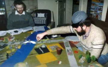 Über mich 8 Table-Top mit Zinnfiguren