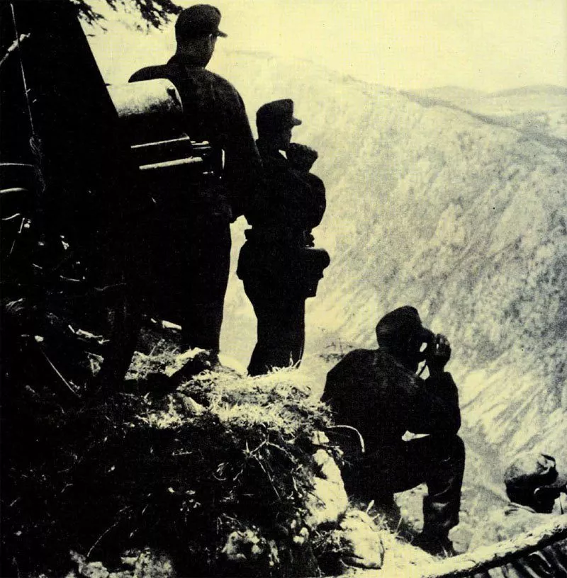 7. SS-Freiwilligen-Gebirgs-Division Prinz Eugen 9 12,5-cm-Gebirgshaubitze von Prinz Eugen