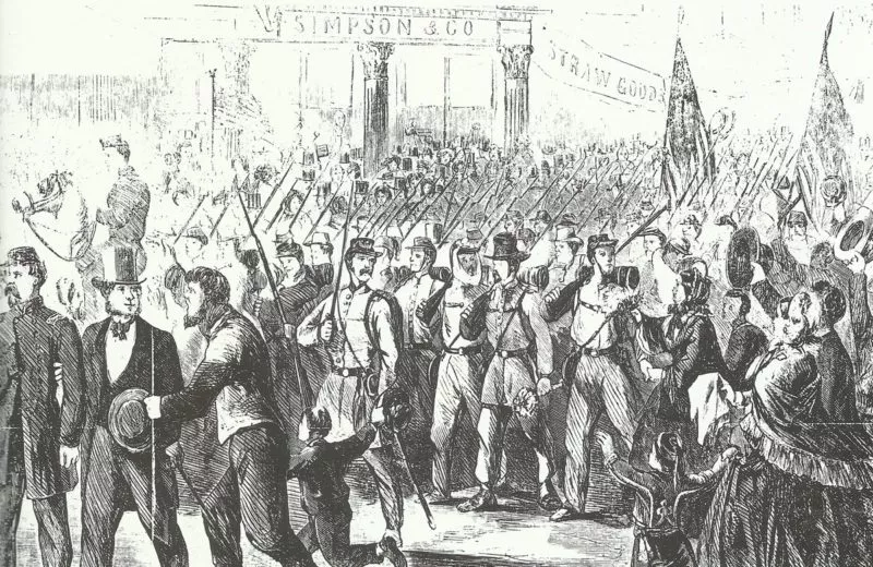 Amerikanischer Bürgerkrieg 12 69. New Yorker Freiwilligen-Regiment Rückkehr