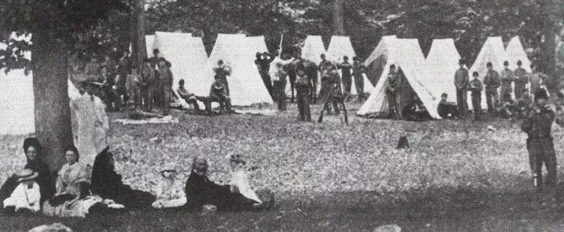 Amerikanischer Bürgerkrieg 8 Lager von Freiwilligen