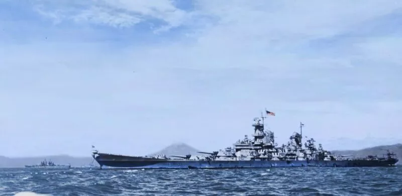 Schlachtschiff Iowa 9 USS Missouri Bucht von Tokio