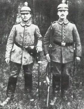 Organisation deutsche Artillerie 1914-18 11 Angehörige einer Feldartillerie-Batterie