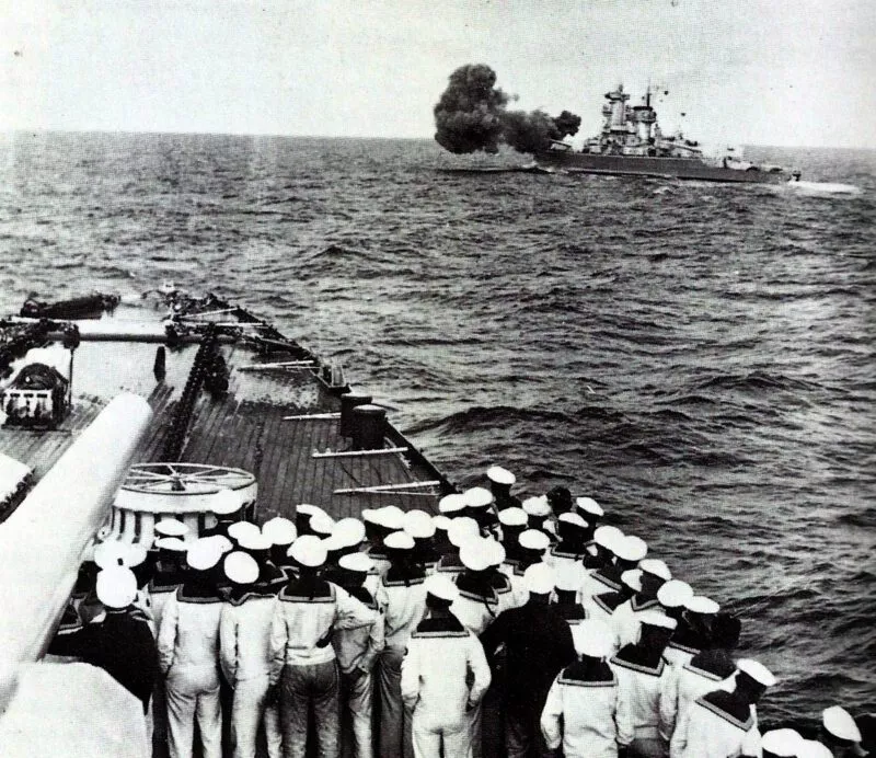 Deutsche Kriegsmarine 37 Admiral Scheer Trainingssalve ab1942