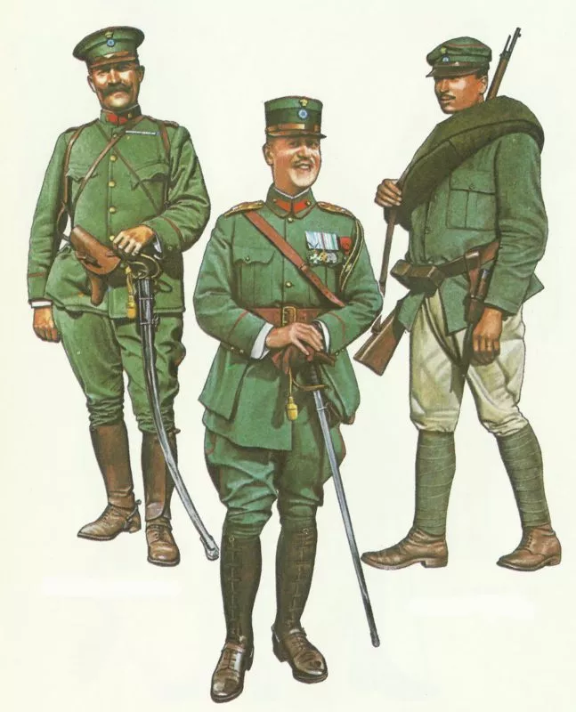 Griechische Armee 1. Weltkrieg 7 Uniformen griechische Armee im 1. Weltkrieg