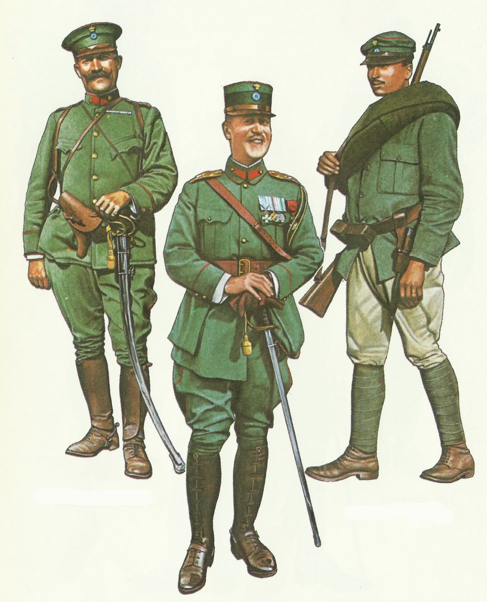 Uniformen griechische Armee im 1. Weltkrieg
